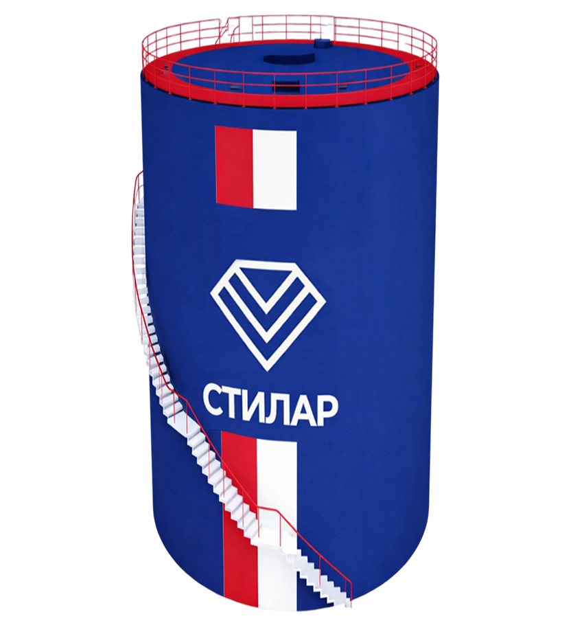 Цельносварной резервуар РВС для сточных вод 3 м³ от завода-производителя